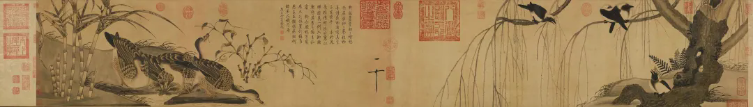北宋 趙佶 柳鴉蘆雁圖卷 上海博物館藏 北宋 趙佶 柳鴉蘆雁圖卷 上海博物館藏